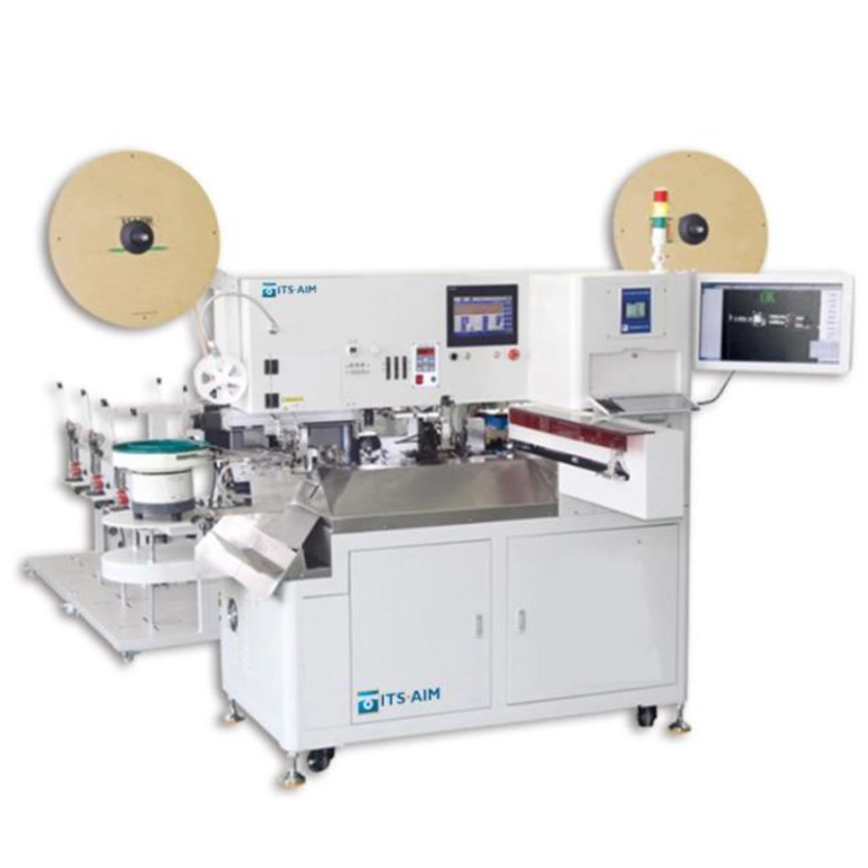 Fully automatic one side housing inserting, second side crimping machine ITS-0618-4